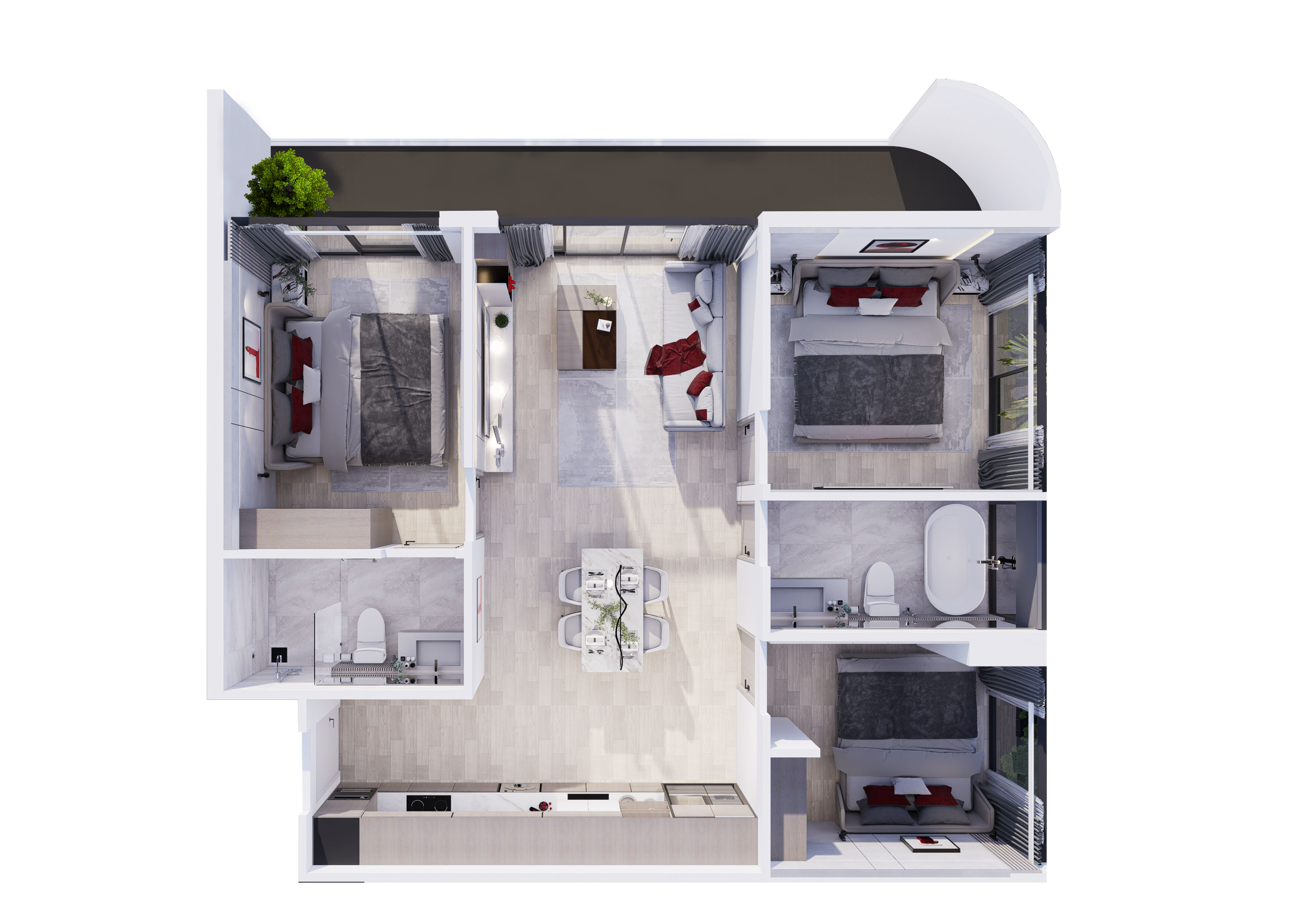 3 BR