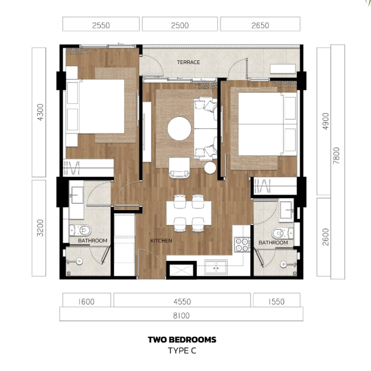 2 BR