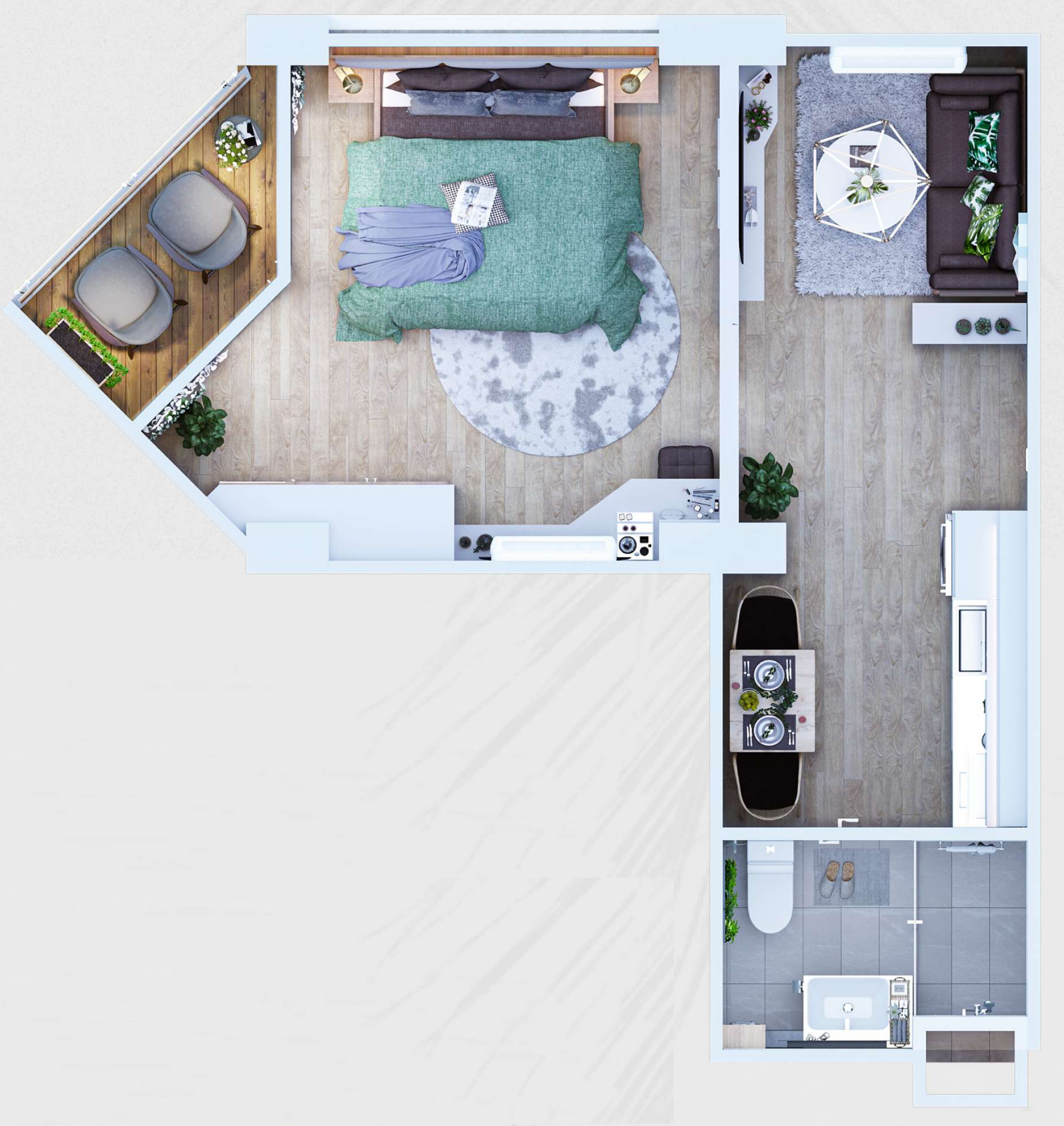 1 BR