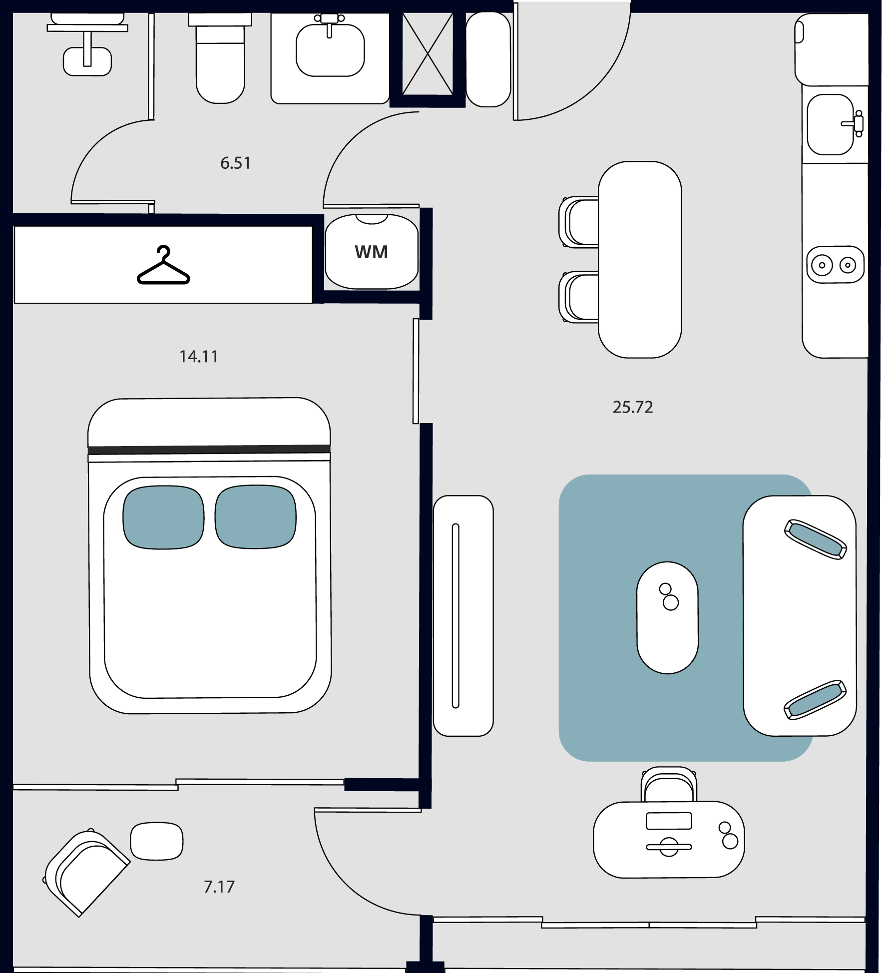 1 BR