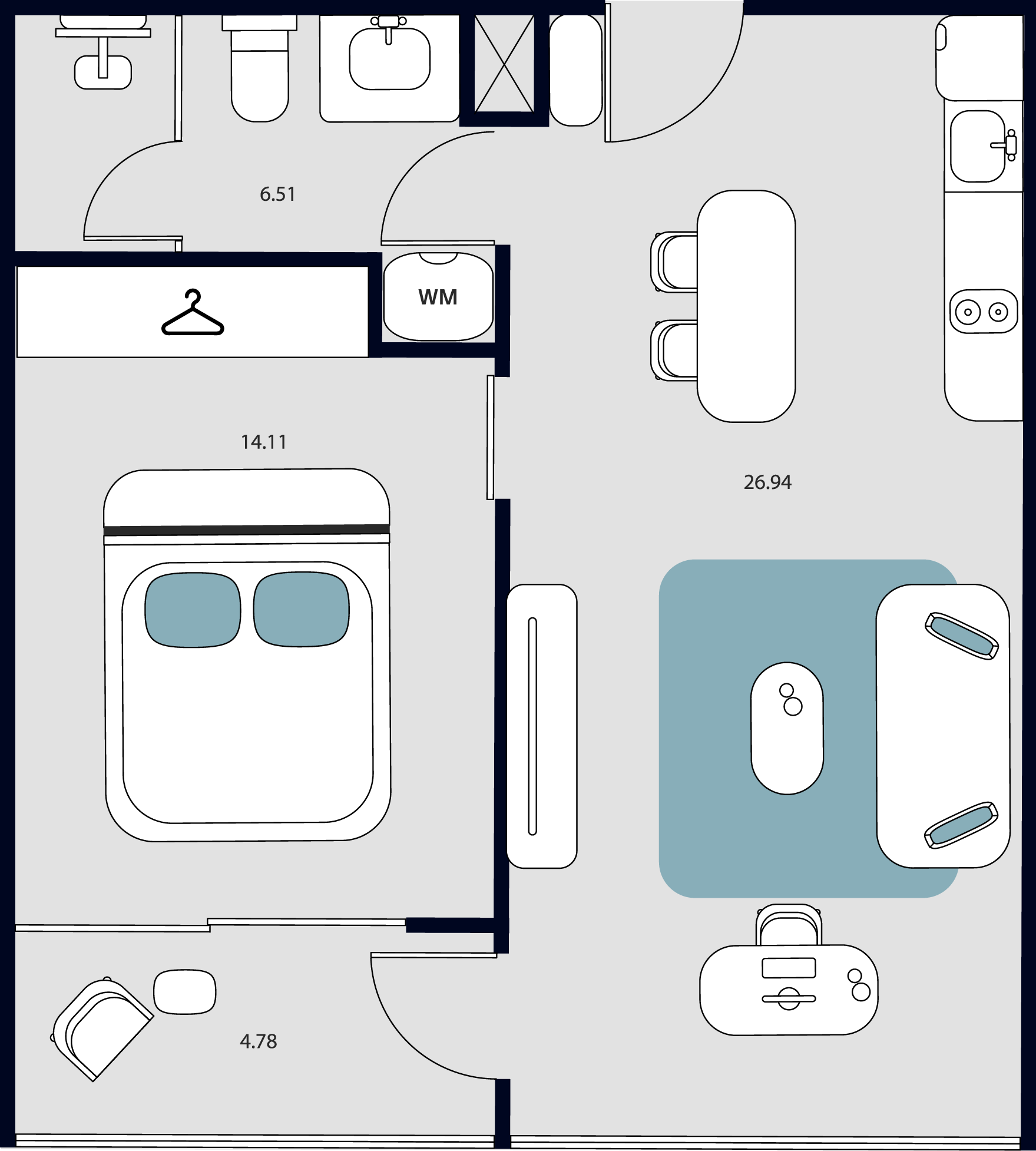 1 BR