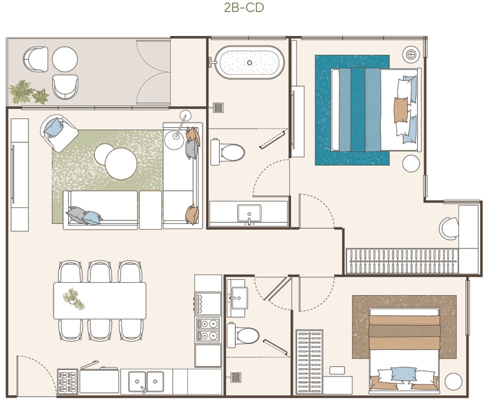 2 BR