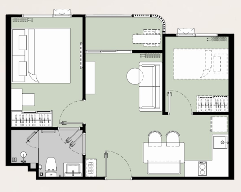1 BR