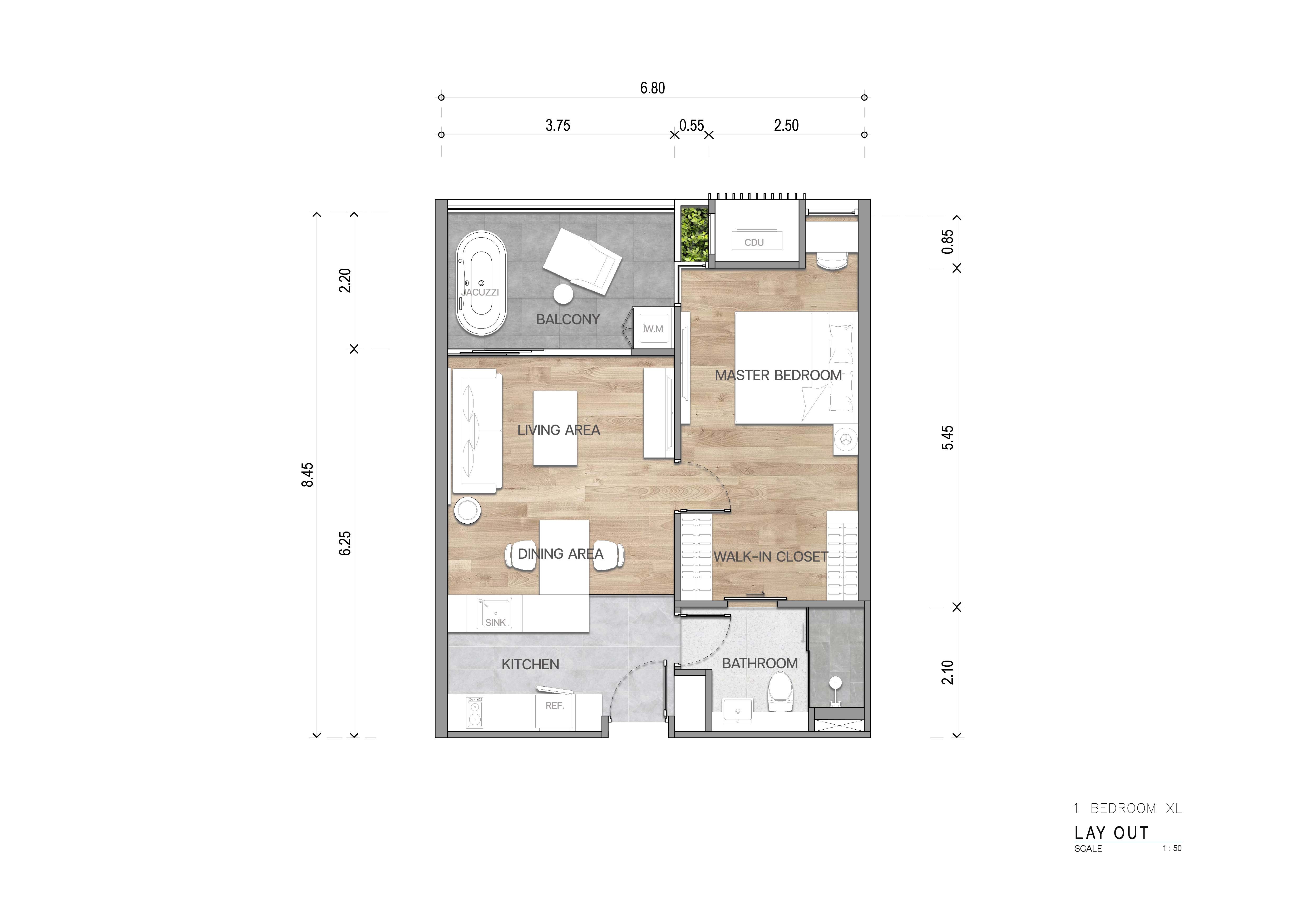 1 BR