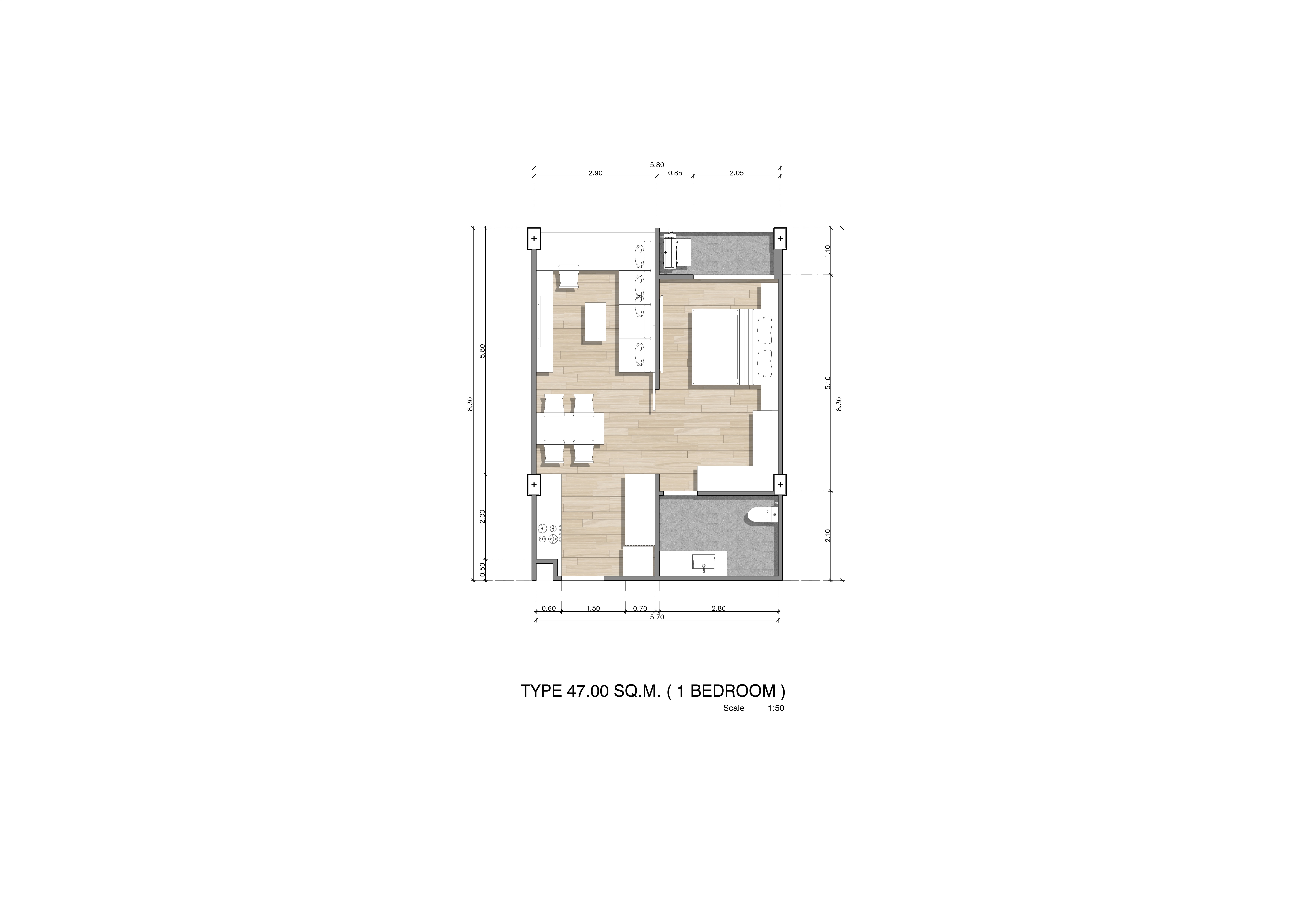 1 BR