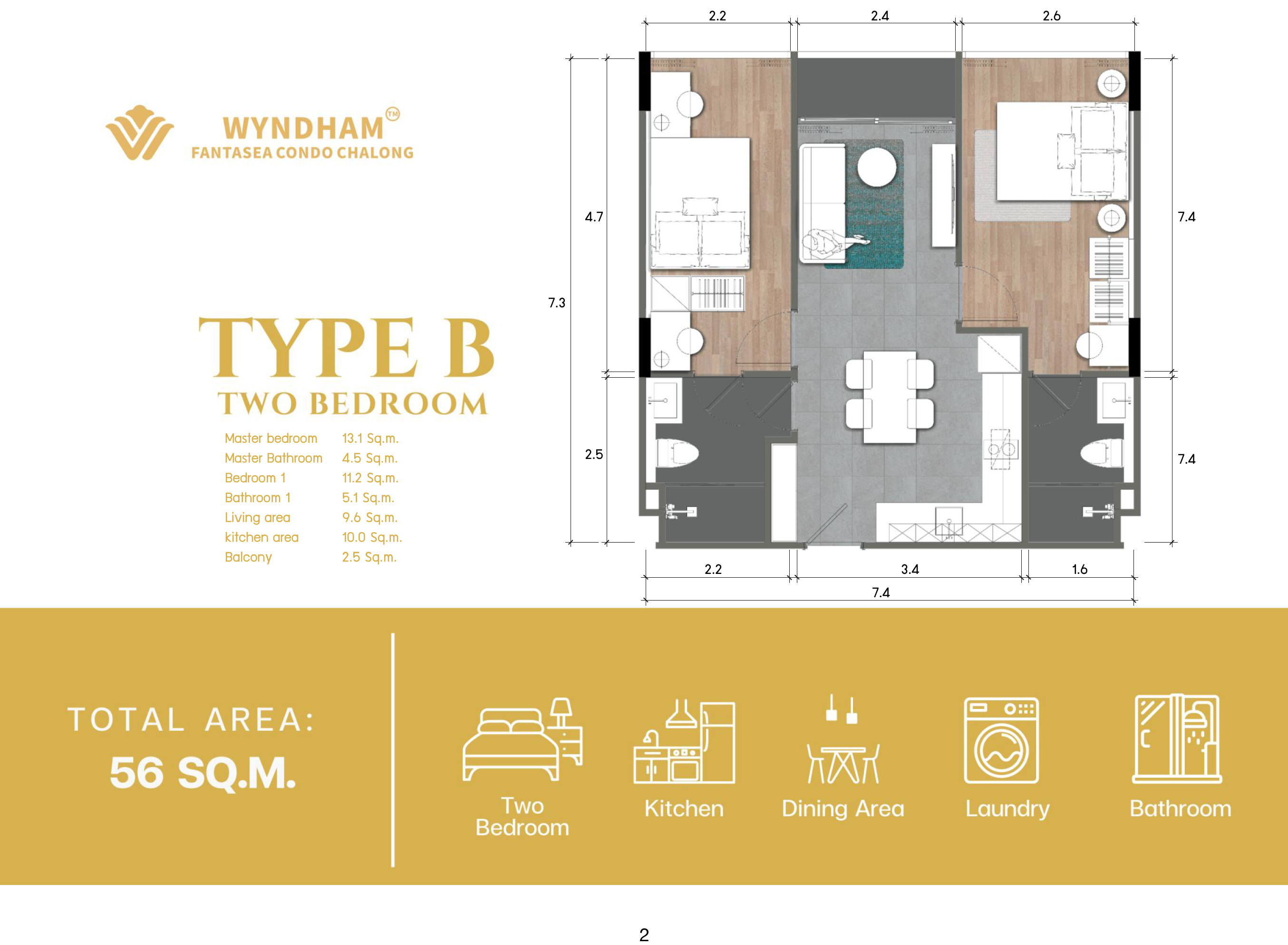 2 BR