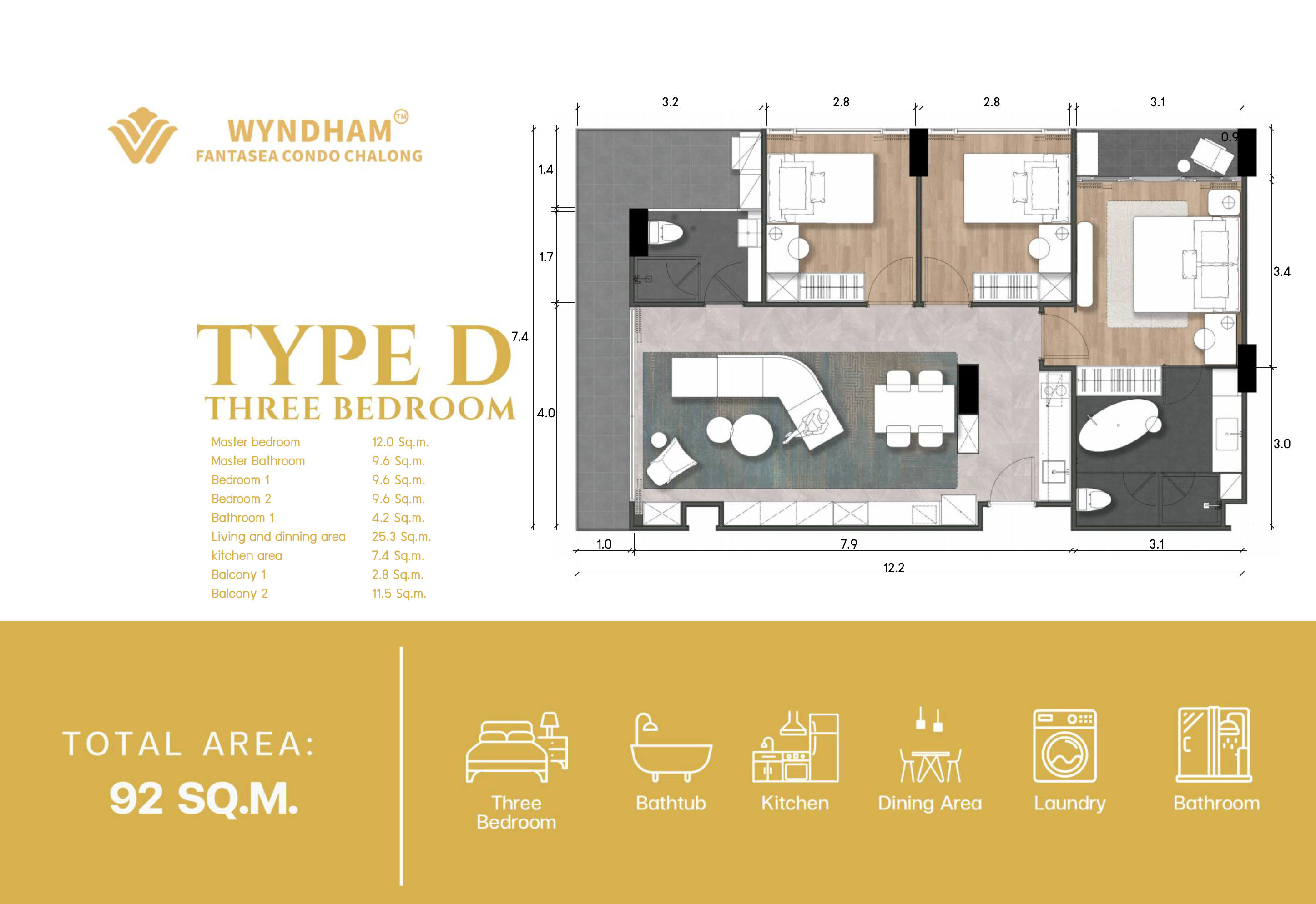 3 BR