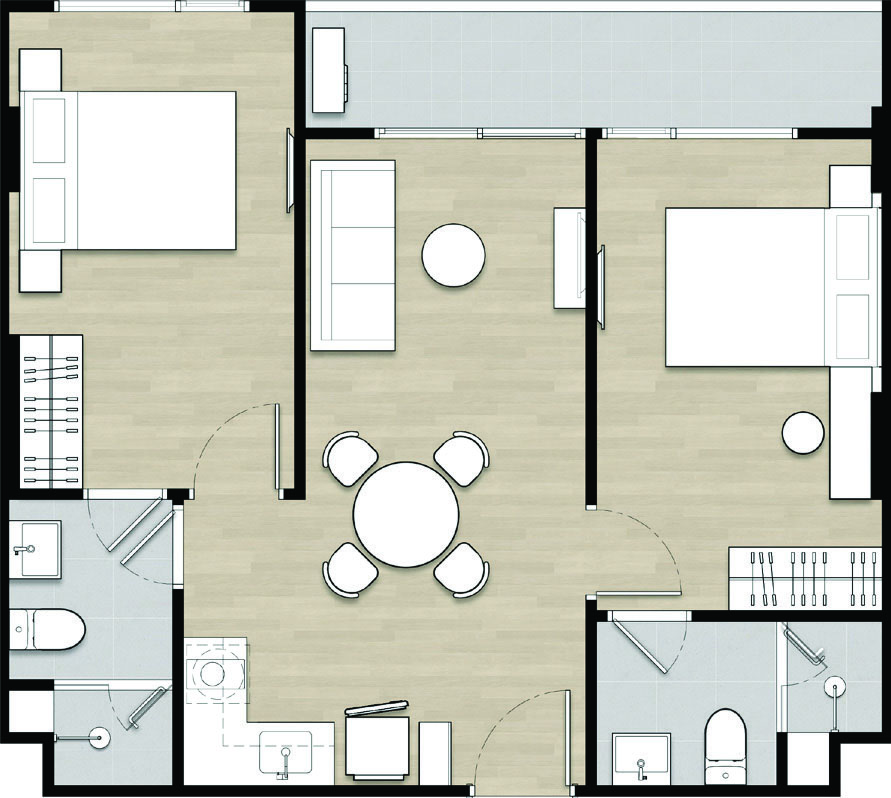 2 BR