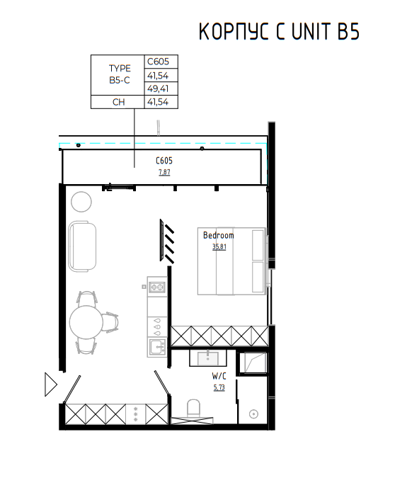 1 BR