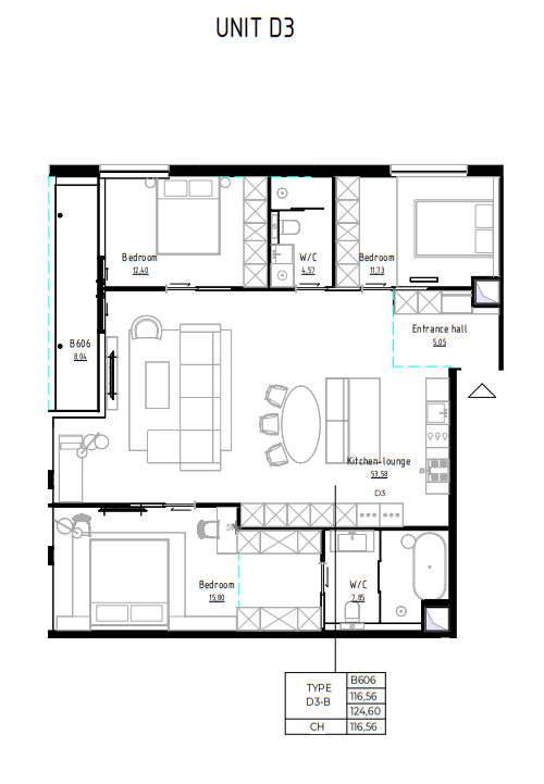 3 BR