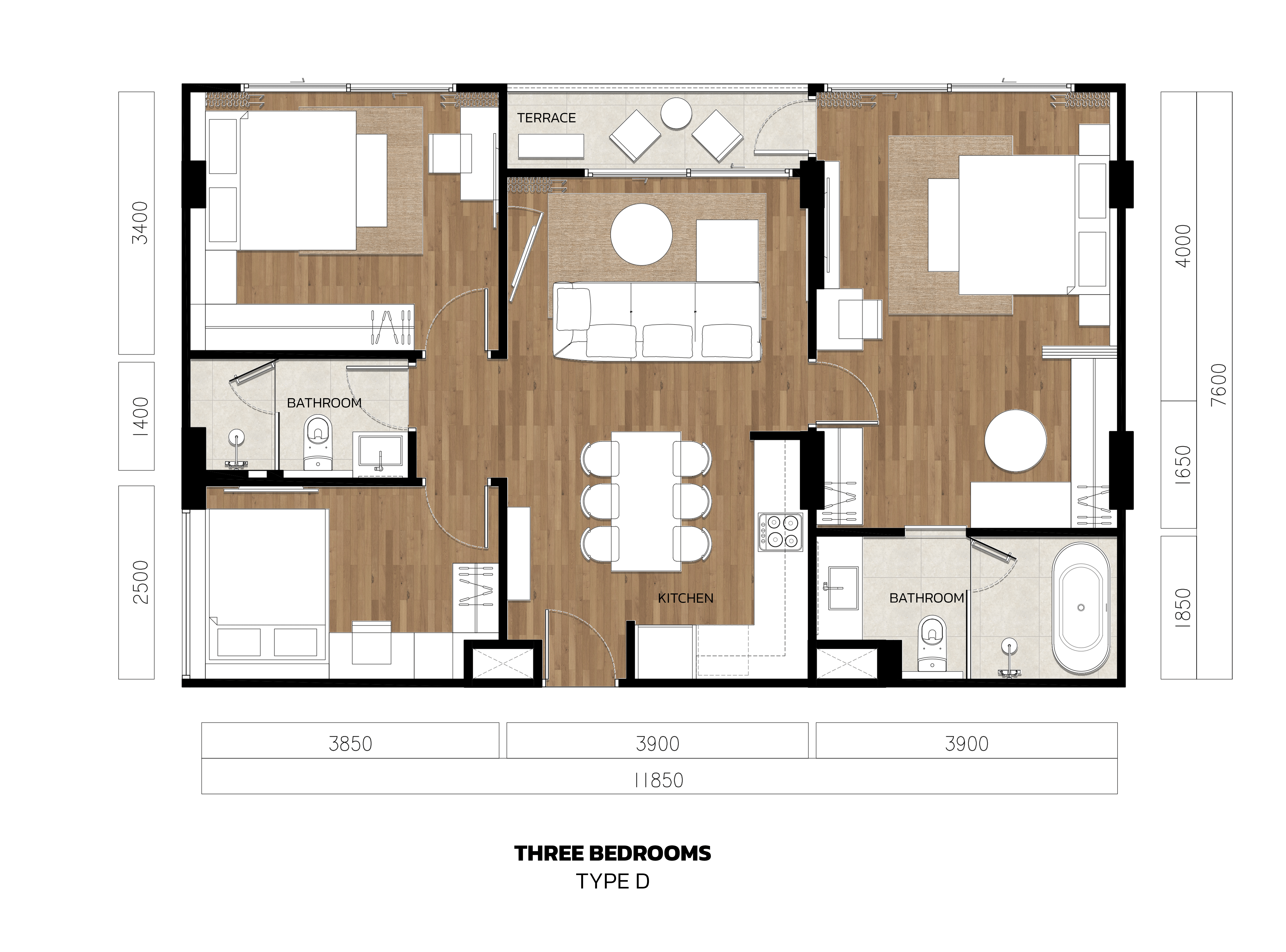 3 BR