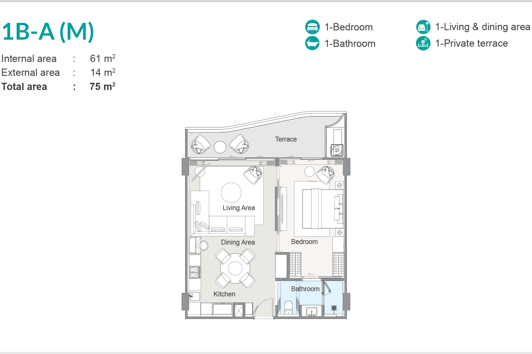 1 BR