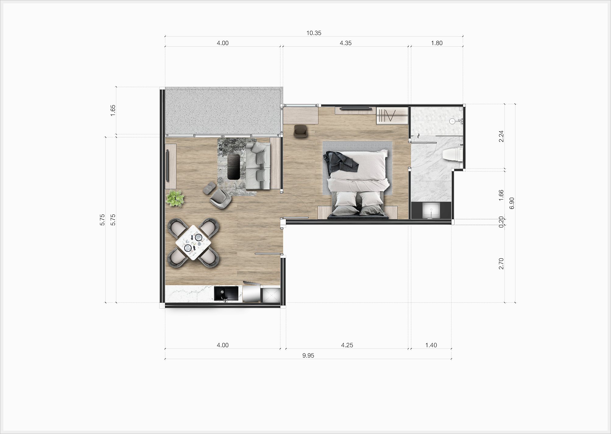 1 BR