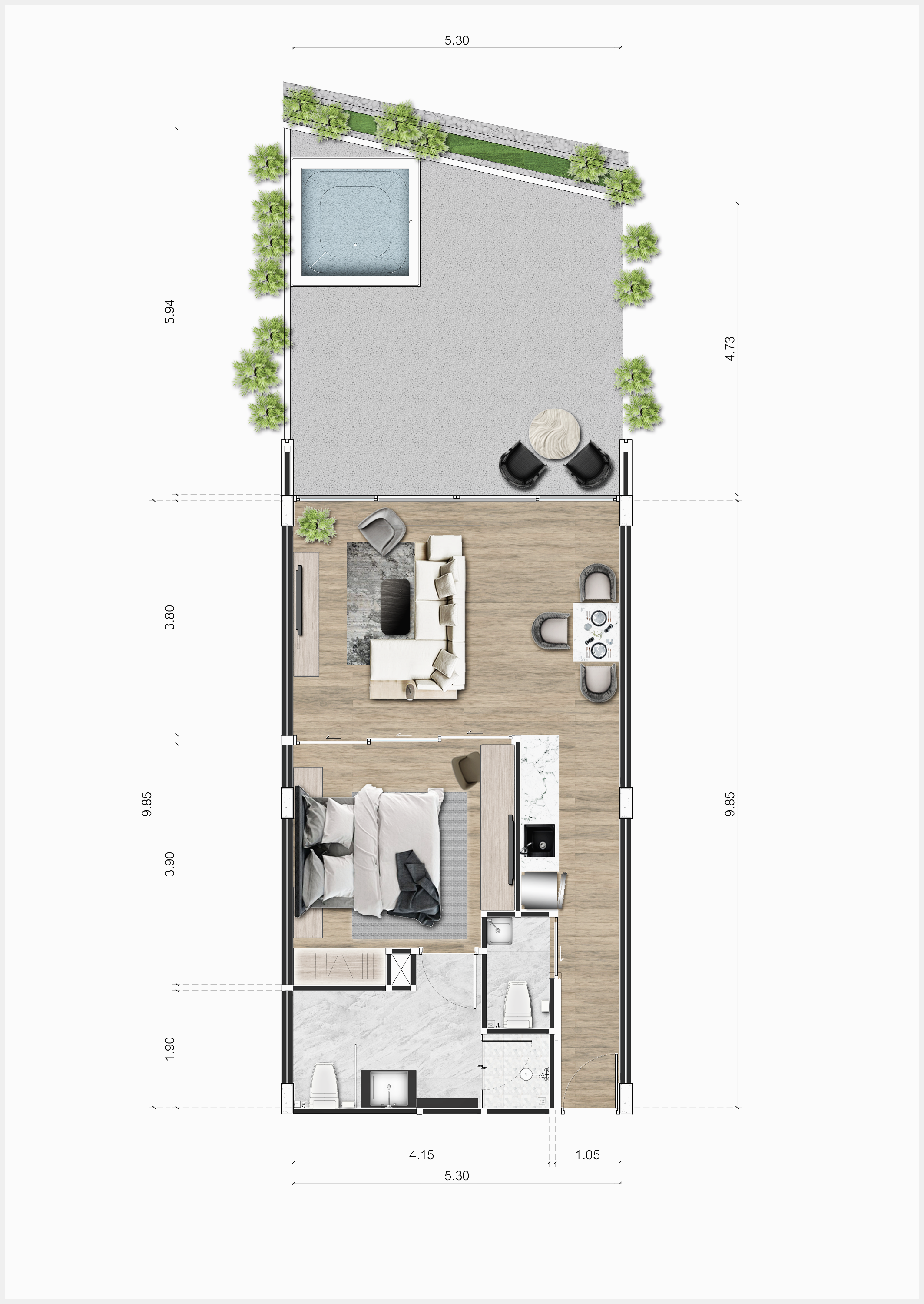 1 BR