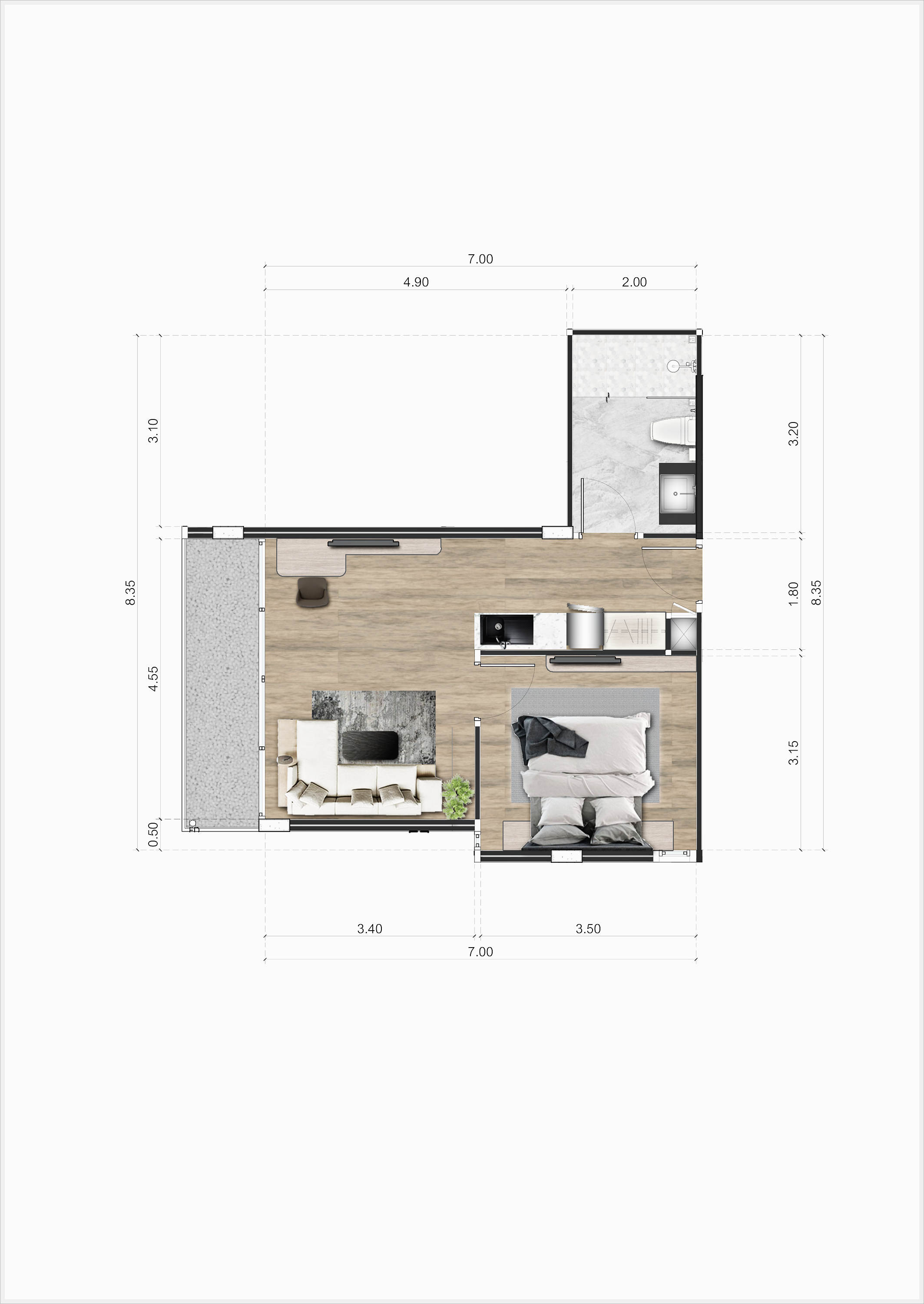 1 BR