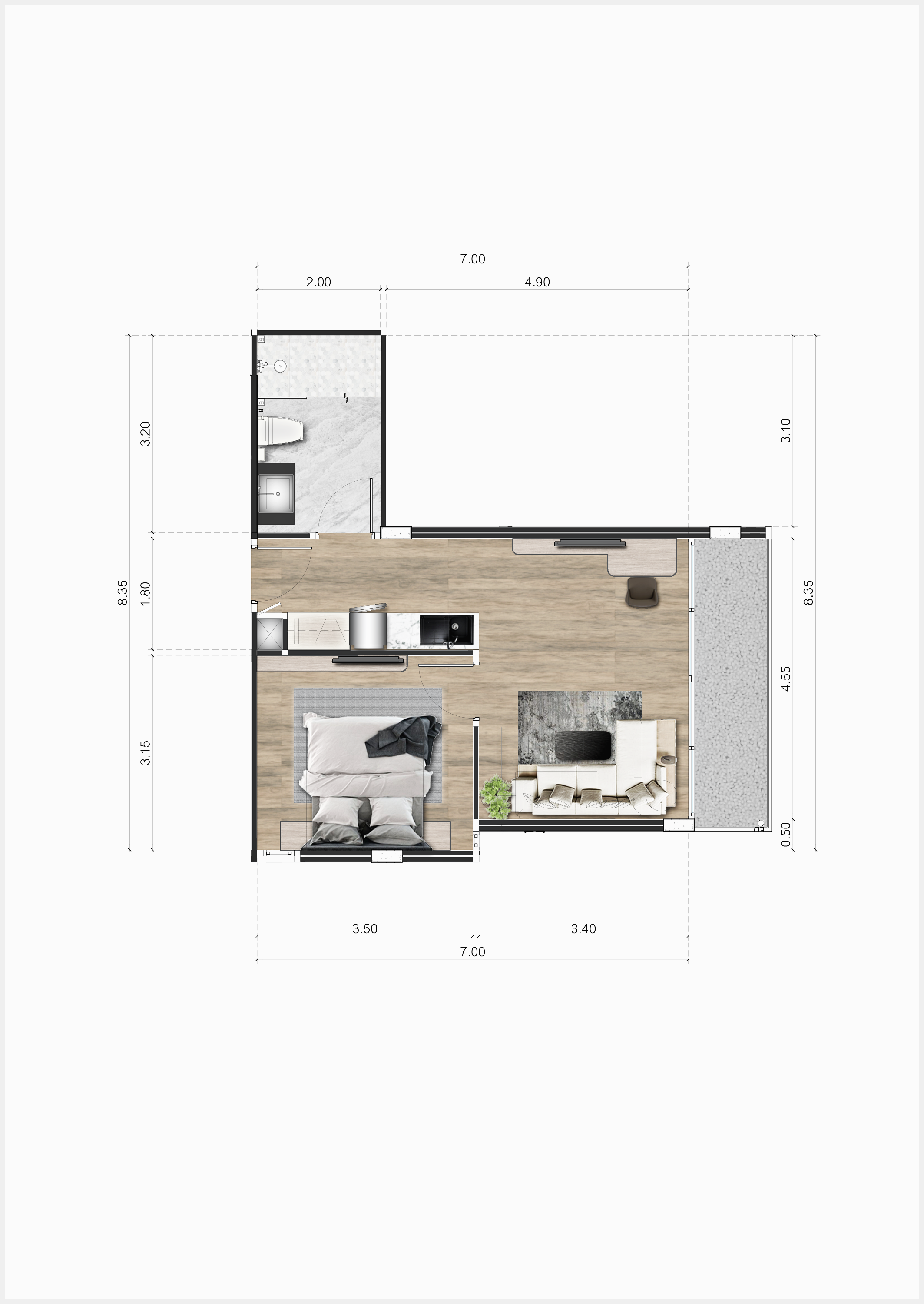1 BR