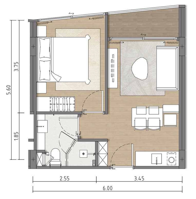 1 BR