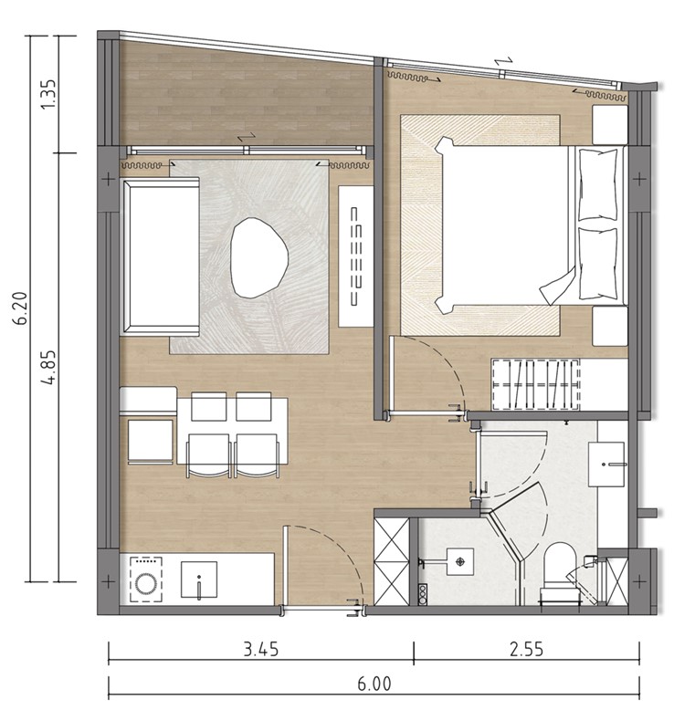 1 BR