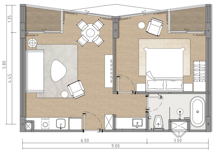 1 BR
