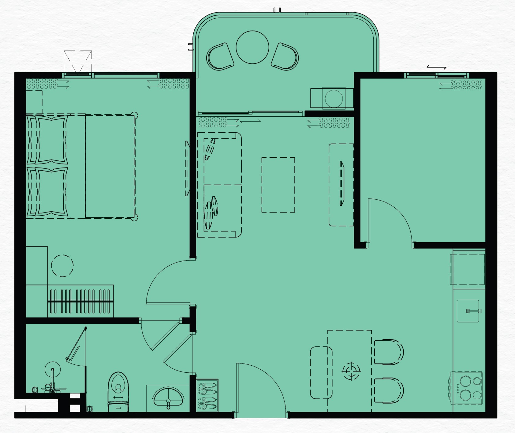 1 BR