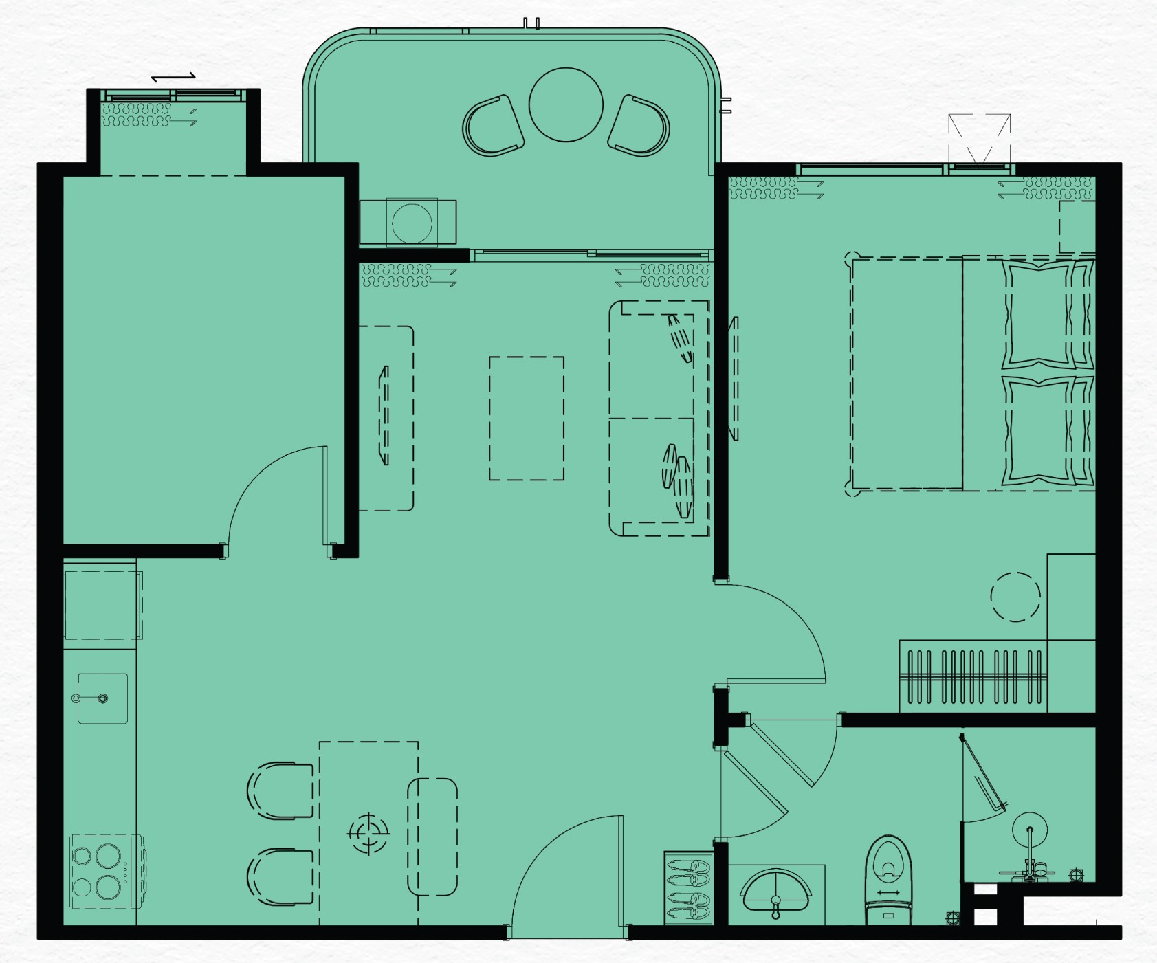 1 BR