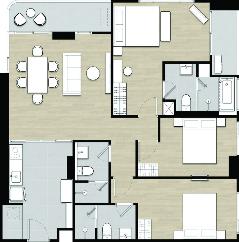 3 BR
