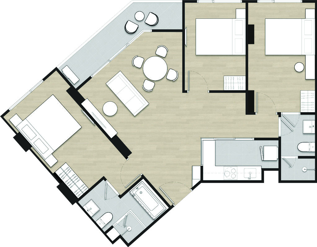 3 BR