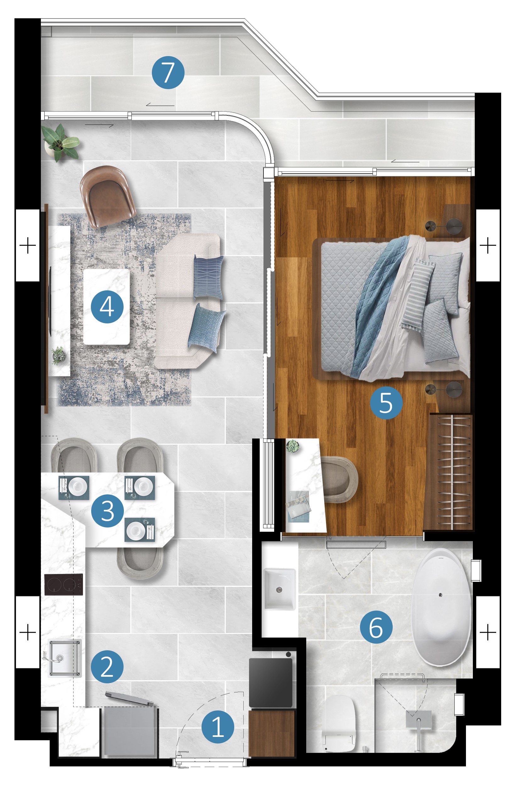1 BR
