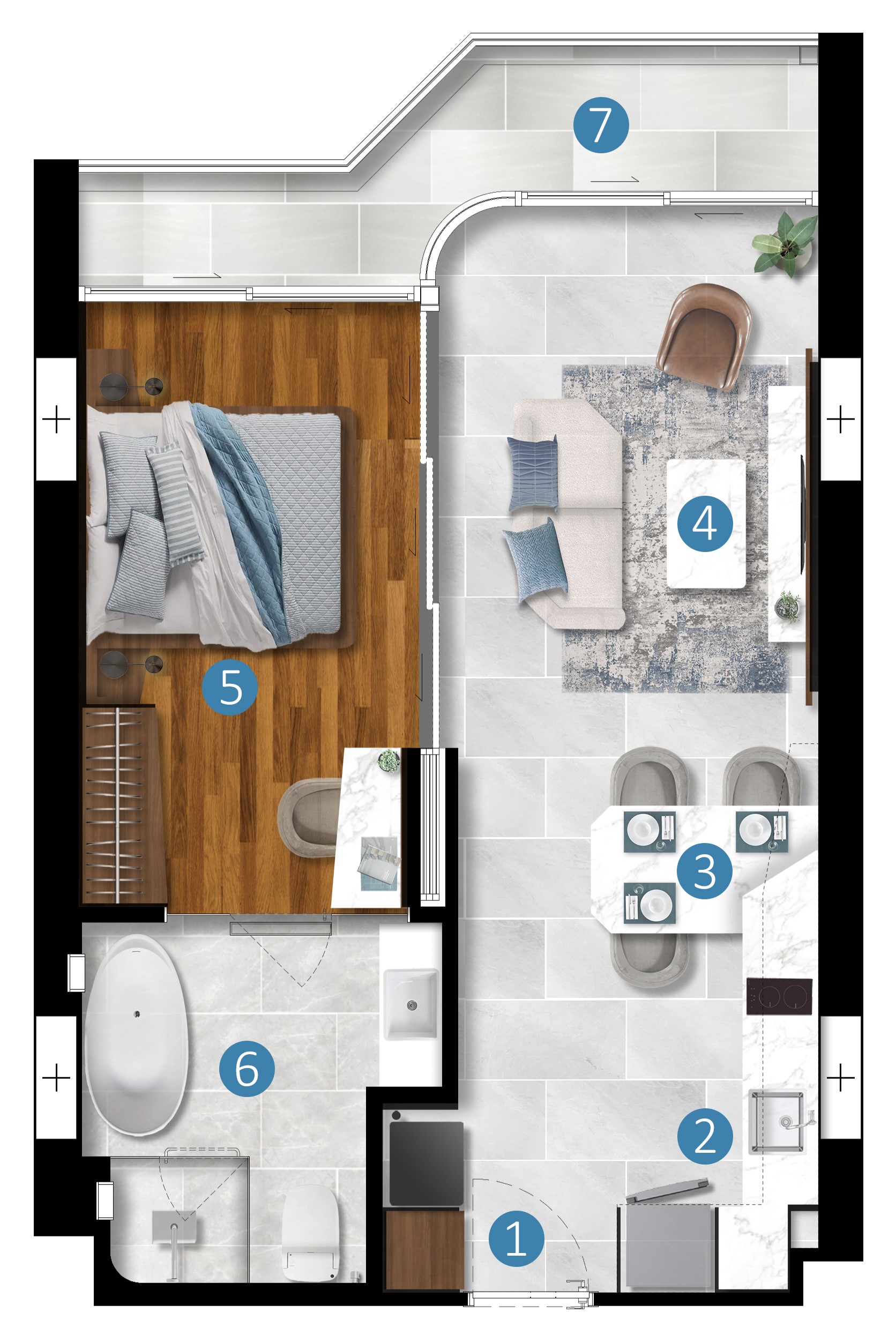 1 BR