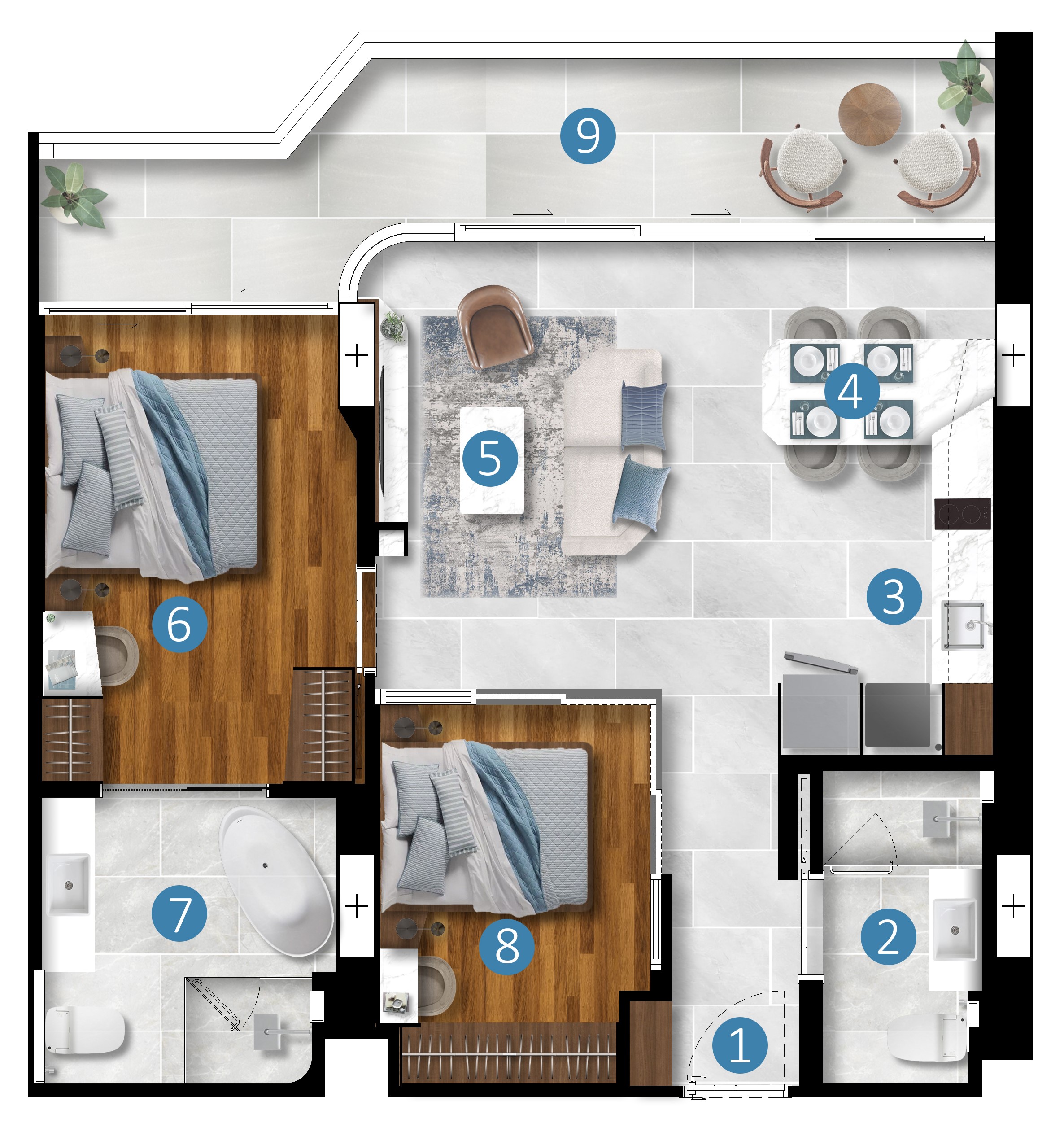 2 BR