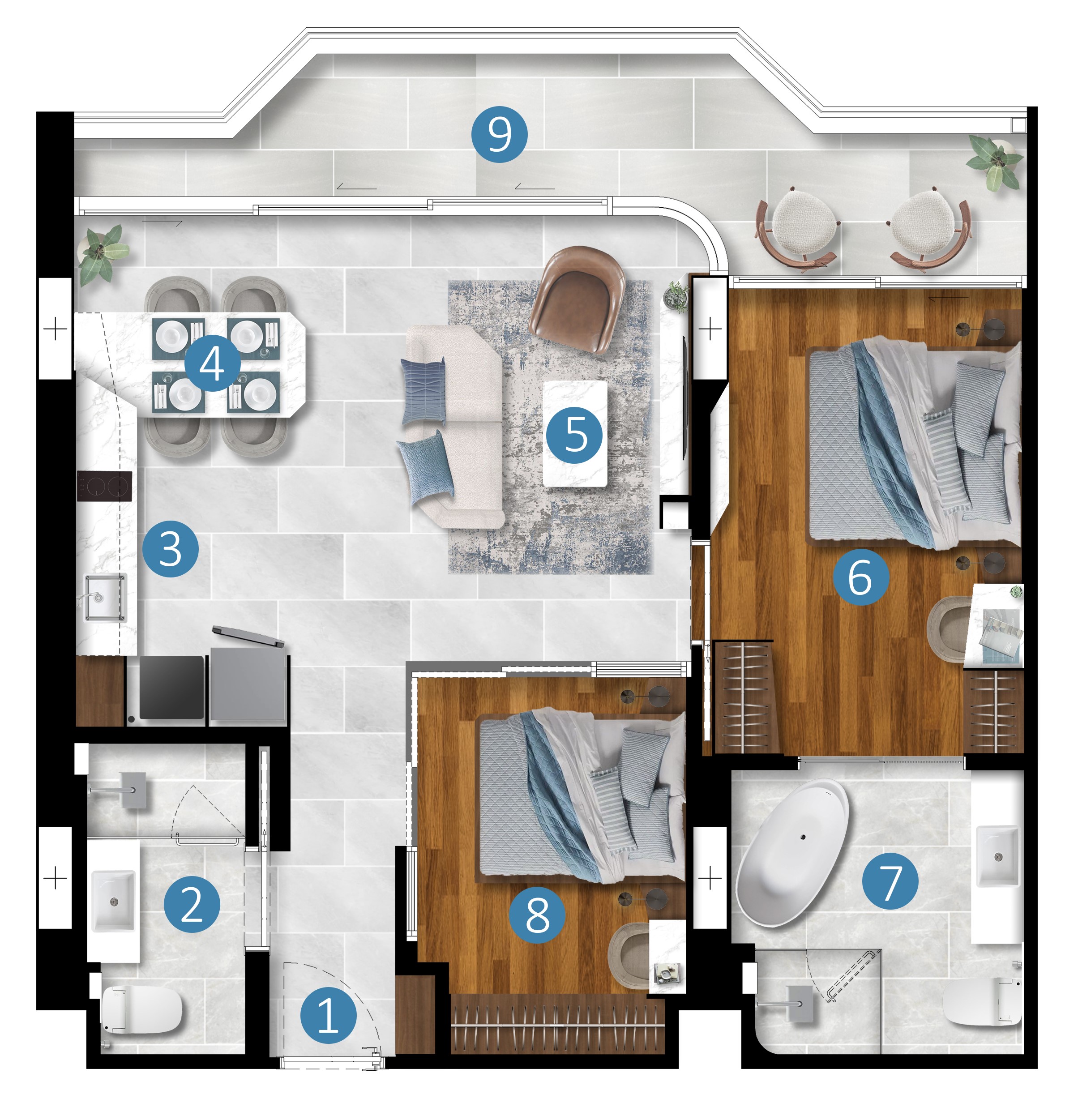 2 BR