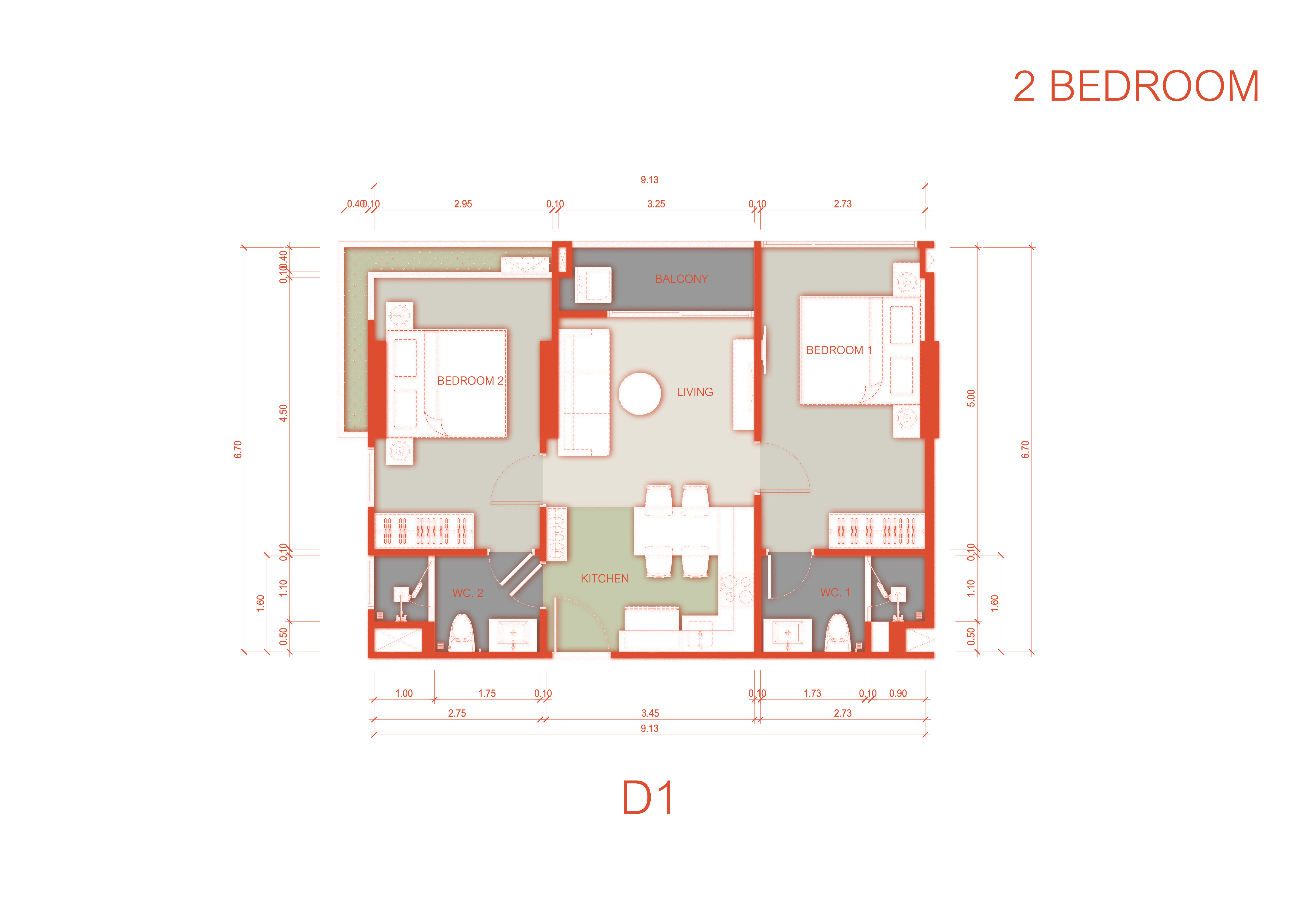 2 BR