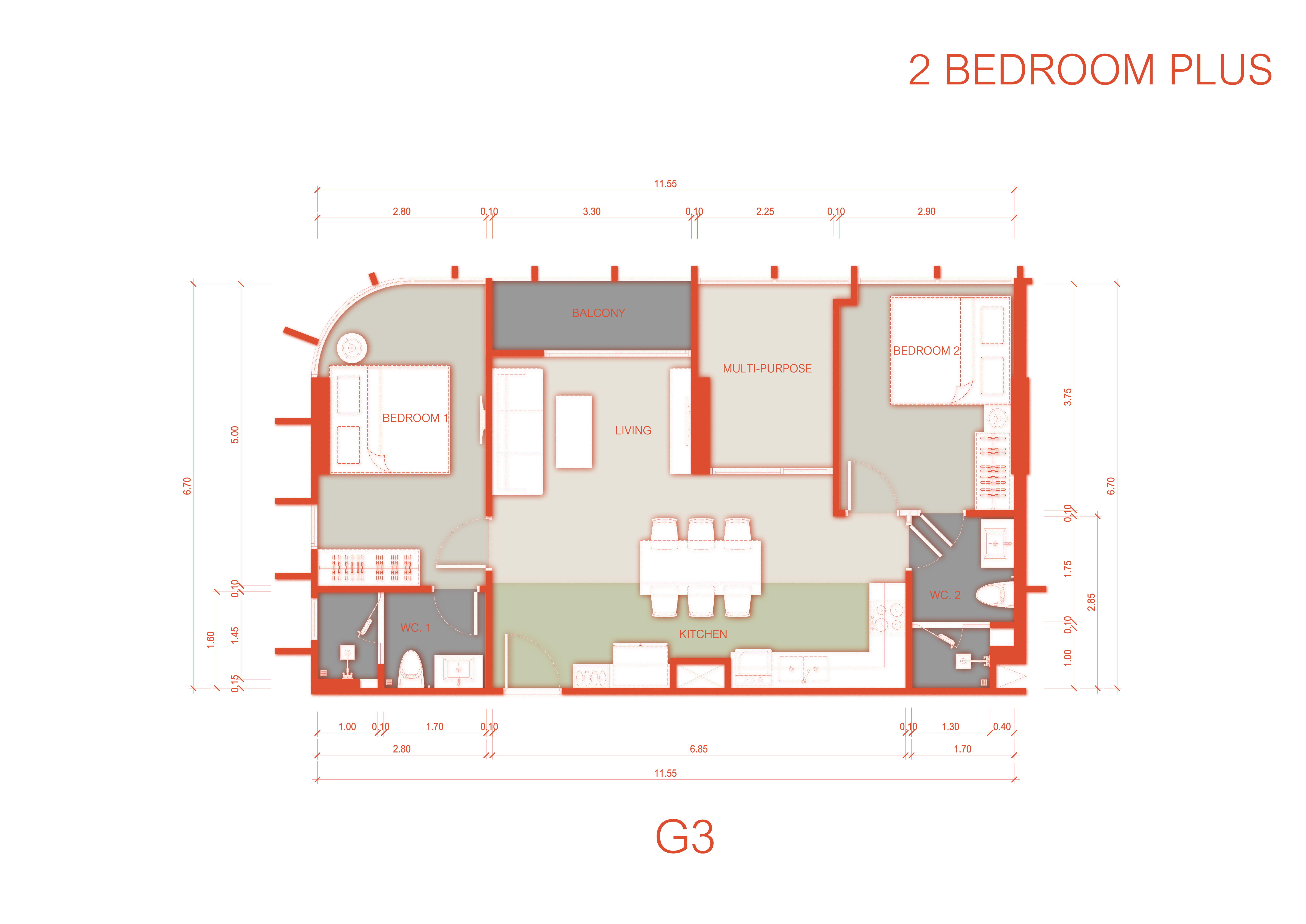 2 BR