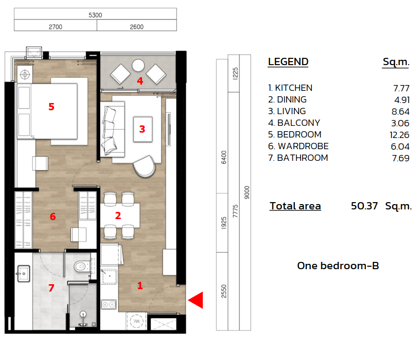 1 BR