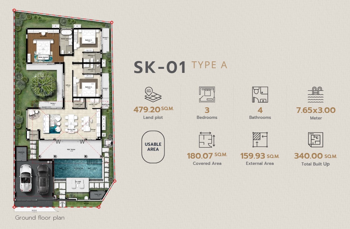 3 BR