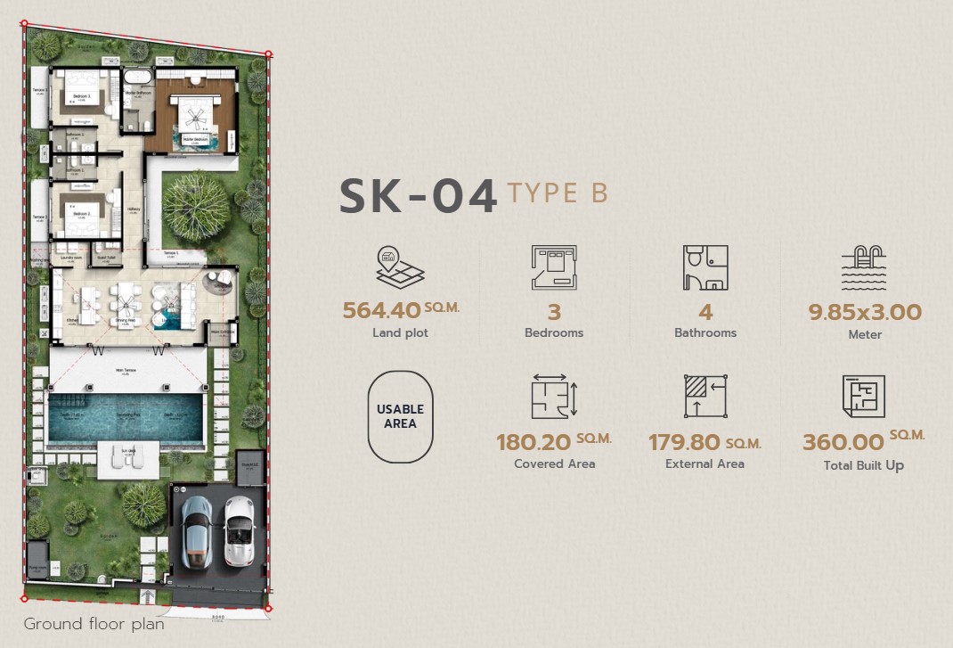 3 BR