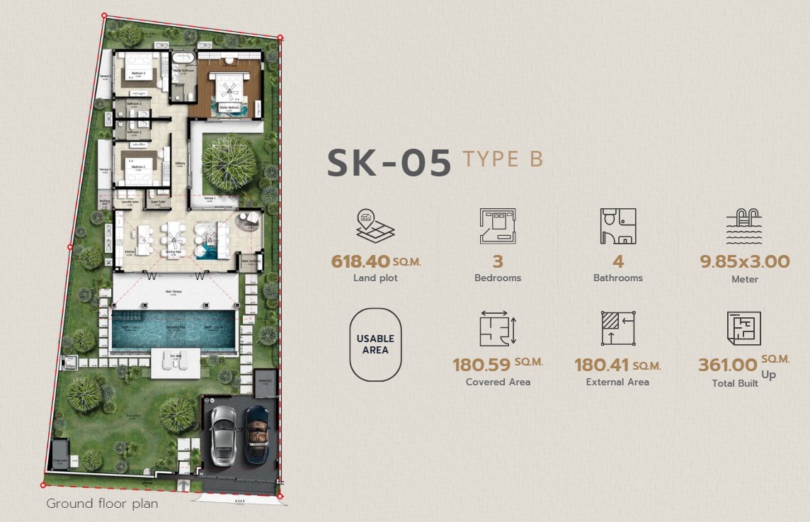 3 BR
